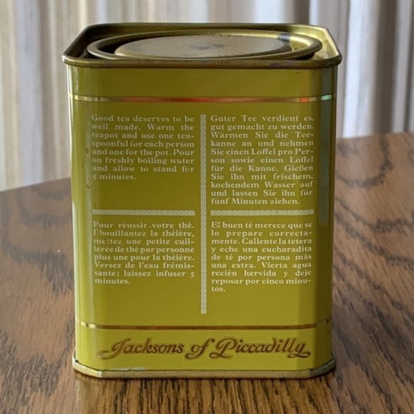 JACKSONS OF PICCADILLY Tea Tin Boxes. - Picture 3 of 8